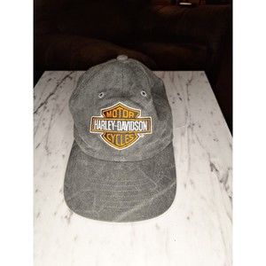 RARE VINTAGE HARLEY-DAVIDSON CAP, NICE GRAY ADJUSTABLE TRUCKERS HAT!!